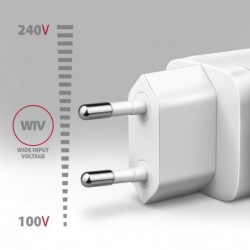 ACU-DPQ65W Ładowarka sieciowa GaN 65W, 3x port (USB-A + dual USB-C) PD3.0/QC4+/PPS/Apple, biała ACU-DPQ65W Ładowarka sieciowa GaN 65W, 3x port (USB-A + dual USB-C) PD3.0/QC4+/PPS/Apple, biała