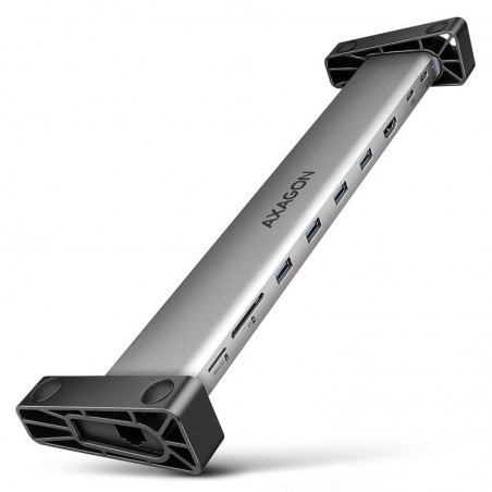HMC-10HLS Wieloportowy hub USB 9in1, 5Gbps, 4x USB-A, HDMI 4K/60Hz, GLAN, SD/microSD, PD 100W, 25cm USB-C kabel HMC-10HLS Wieloportowy hub USB 9in1, 5Gbps, 4x USB-A, HDMI 4K/60Hz, GLAN, SD/microSD, PD 100W, 25cm USB-C kabel