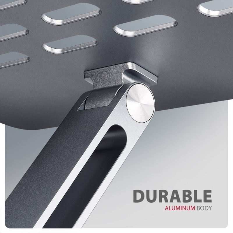 HMC-STND Stojak z wieloportowy hub Aluminiowy 7in1, 5Gbps, do 10"-16" cali laptopów, nastawny, 3x USB-A, HDMI 4K/60Hz, GLAN, PD HMC-STND Stojak z wieloportowy hub Aluminiowy 7in1, 5Gbps, do 10"-16" cali laptopów, nastawny, 3x USB-A, HDMI 4K/60Hz, GLAN, PD