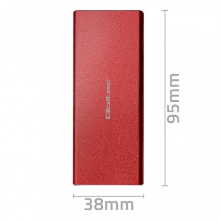 Obudowa | kieszeń na dysk M.2 SSD | SATA | NGFF | USB 3.0 | Superspeed 5Gb/s | 2TB | Czerwona Obudowa | kieszeń na dysk M.2 SSD | SATA | NGFF | USB 3.0 | Superspeed 5Gb/s | 2TB | Czerwona