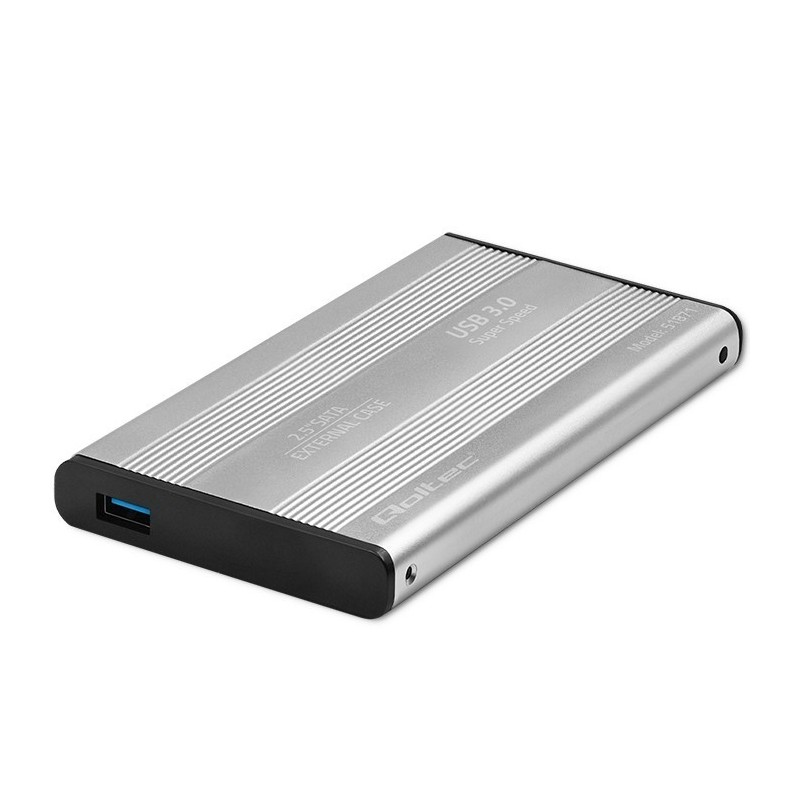 Obudowa | kieszeń do dysków HDD SSD 2.5" SATA3 | USB 3.0 | Srebrna