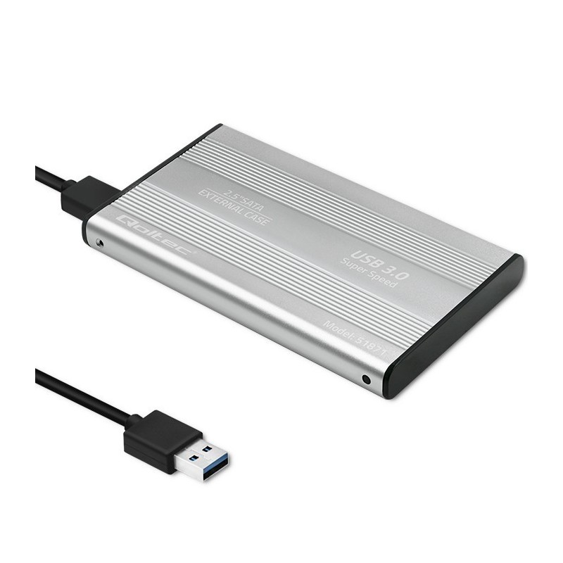 Obudowa | kieszeń do dysków HDD SSD 2.5" SATA3 | USB 3.0 | Srebrna Obudowa | kieszeń do dysków HDD SSD 2.5" SATA3 | USB 3.0 | Srebrna