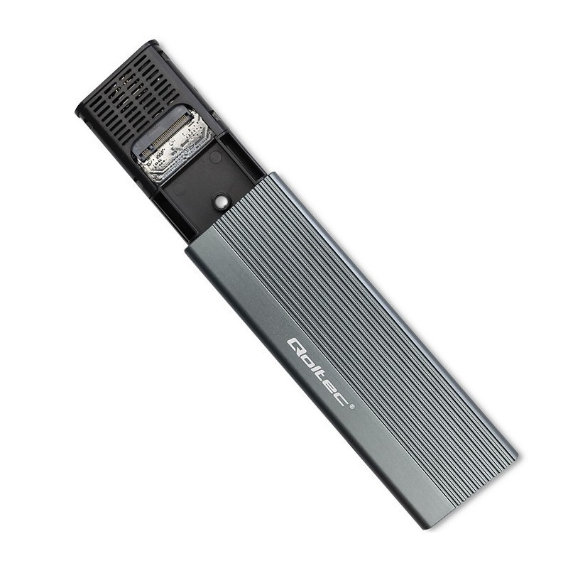 Obudowa | kieszeń na dysk SSD M.2 | SATA | NGFF | USB-C | Super speed 6Gb/s | 2TB | Szara Obudowa | kieszeń na dysk SSD M.2 | SATA | NGFF | USB-C | Super speed 6Gb/s | 2TB | Szara