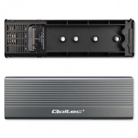 Obudowa | kieszeń na dysk SSD M.2 | SATA | NGFF | USB-C | Super speed 6Gb/s | 2TB | Szara Obudowa | kieszeń na dysk SSD M.2 | SATA | NGFF | USB-C | Super speed 6Gb/s | 2TB | Szara
