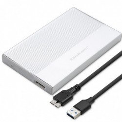 Obudowa | Kieszeń na dysk SSD HDD 2.5 cala| SATA | USB 3.0 | Super  speed 5Gb/s | 2TB | Srebrna