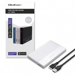 Obudowa | Kieszeń na dysk SSD HDD 2.5 cala| SATA | USB 3.0 | Super speed 5Gb/s | 2TB | Srebrna Obudowa | Kieszeń na dysk SSD HDD 2.5 cala| SATA | USB 3.0 | Super speed 5Gb/s | 2TB | Srebrna