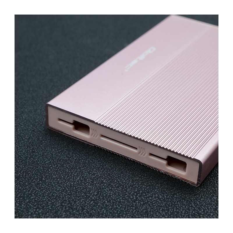 Obudowa | Kieszeń na dysk SSD HDD 2.5 cala | SATA | USB 3.0 | Super speed 5Gb/s | 2TB | Różowy Obudowa | Kieszeń na dysk SSD HDD 2.5 cala | SATA | USB 3.0 | Super speed 5Gb/s | 2TB | Różowy