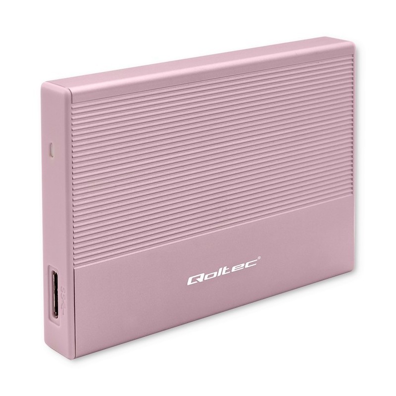 Obudowa | Kieszeń na dysk SSD HDD 2.5 cala | SATA | USB 3.0 | Super speed 5Gb/s | 2TB | Różowy Obudowa | Kieszeń na dysk SSD HDD 2.5 cala | SATA | USB 3.0 | Super speed 5Gb/s | 2TB | Różowy