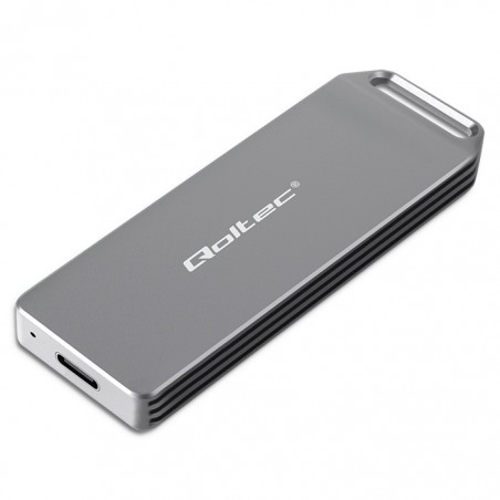 Mini obudowa na dysk M.2 SSD | NVMe | PCIe | USB3.1 | Super speed10Gb/s | 2TB | Srebrna Mini obudowa na dysk M.2 SSD | NVMe | PCIe | USB3.1 | Super speed10Gb/s | 2TB | Srebrna