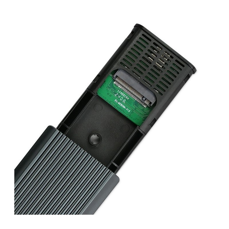 Obudowa na dysk M.2 SSD | NVMe | PCIe | USB3.1 | 10Gb/s | 4TB | Grafit Obudowa na dysk M.2 SSD | NVMe | PCIe | USB3.1 | 10Gb/s | 4TB | Grafit