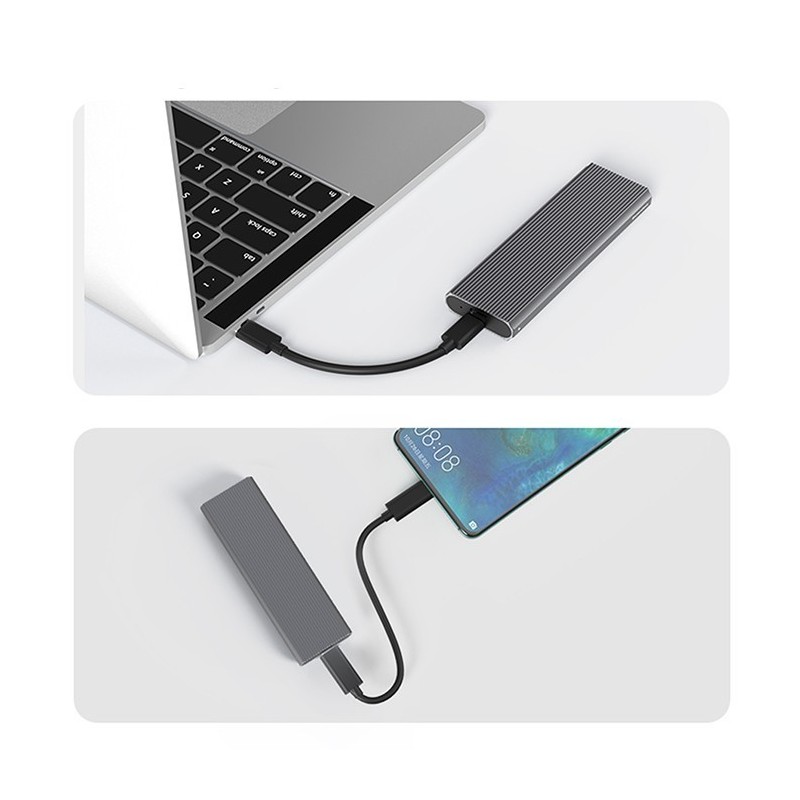 Obudowa na dysk M.2 SSD | NVMe | PCIe | USB3.1 | 10Gb/s | 4TB | Grafit Obudowa na dysk M.2 SSD | NVMe | PCIe | USB3.1 | 10Gb/s | 4TB | Grafit