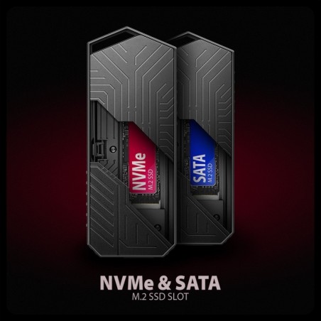 EEM2-GAM Obudowa zewnętrzna aluminiowa USB-C 3.2 Gen 2 M.2 NVMe/SATA SSD Gaming EEM2-GAM Obudowa zewnętrzna aluminiowa USB-C 3.2 Gen 2 M.2 NVMe/SATA SSD Gaming