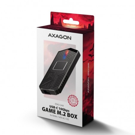 EEM2-GAM Obudowa zewnętrzna aluminiowa USB-C 3.2 Gen 2 M.2 NVMe/SATA SSD Gaming EEM2-GAM Obudowa zewnętrzna aluminiowa USB-C 3.2 Gen 2 M.2 NVMe/SATA SSD Gaming