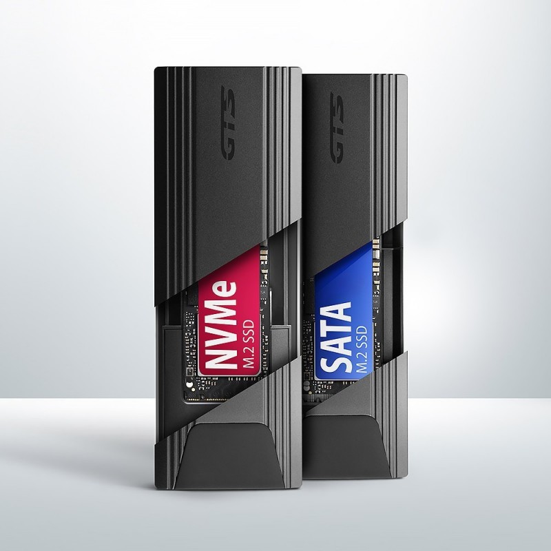 EEM2-GTS2 Obudowa zewnętrzna aluminiowa bezśrubowa USB-C 3.2 Gen 2 M.2 NVMe & SATA SSD + USB-A - USB-C redukcja EEM2-GTS2 Obudowa zewnętrzna aluminiowa bezśrubowa USB-C 3.2 Gen 2 M.2 NVMe & SATA SSD + USB-A - USB-C redukcja