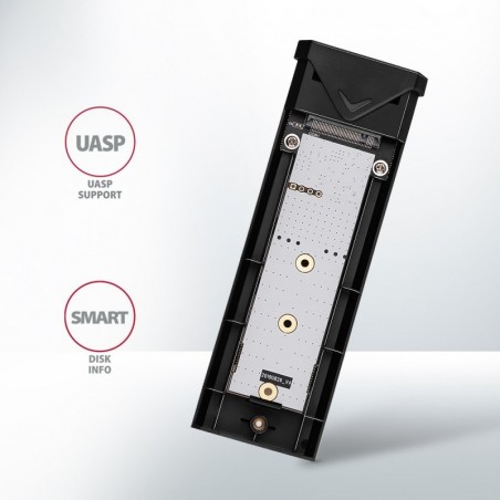EEM2-UB2 Obudowa zewnętrzna aluminiowa, USB-C 3.2 Gen 2 - M.2 NVMe SSD, długość 42 do 80 mm Czarna EEM2-UB2 Obudowa zewnętrzna aluminiowa, USB-C 3.2 Gen 2 - M.2 NVMe SSD, długość 42 do 80 mm Czarna