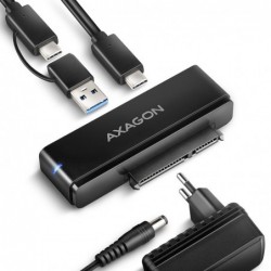 ADSA-FPX Adapter USB-C 10Gbps SATA 6G 2.5"/3.5" SSD/HDD FASTPORT X, w tym zasilacz, 60cm USB-C/USB-A kabel