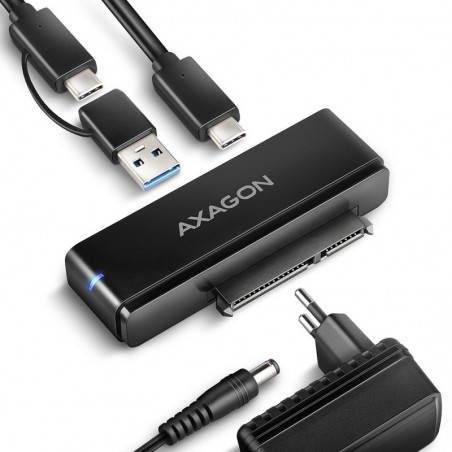 ADSA-FPX Adapter USB-C 10Gbps SATA 6G 2.5"/3.5" SSD/HDD FASTPORT X, w tym zasilacz, 60cm USB-C/USB-A kabel ADSA-FPX Adapter USB-C 10Gbps SATA 6G 2.5"/3.5" SSD/HDD FASTPORT X, w tym zasilacz, 60cm USB-C/USB-A kabel