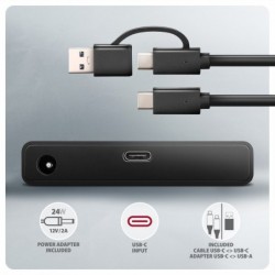 ADSA-FPX Adapter USB-C 10Gbps SATA 6G 2.5"/3.5" SSD/HDD FASTPORT X, w tym zasilacz, 60cm USB-C/USB-A kabel ADSA-FPX Adapter USB-C 10Gbps SATA 6G 2.5"/3.5" SSD/HDD FASTPORT X, w tym zasilacz, 60cm USB-C/USB-A kabel