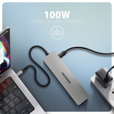 HMC-7HX2 Wieloportovy hub USB 7in1, 5Gbps, 2x USB-A, 1x USB-C, 2x HDMI 4K/60Hz, GLAN, PD 100W, 15cm USB-C kabel HMC-7HX2 Wieloportovy hub USB 7in1, 5Gbps, 2x USB-A, 1x USB-C, 2x HDMI 4K/60Hz, GLAN, PD 100W, 15cm USB-C kabel