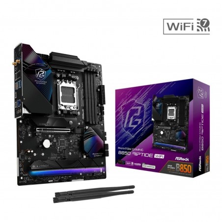 Płyta główna B850 Phantom Gaming Riptide WiFi AM5 4DDR5 ATX Płyta główna B850 Phantom Gaming Riptide WiFi AM5 4DDR5 ATX