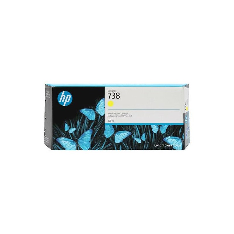 HP Tusz nr 738 676M8A Yellow 300ml 