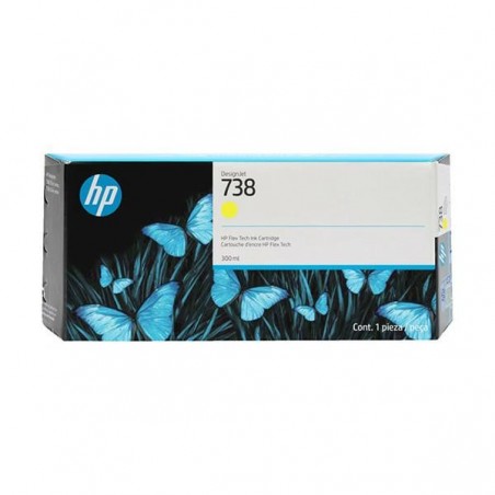 HP Tusz nr 738 676M8A Yellow 300ml HP Tusz nr 738 676M8A Yellow 300ml