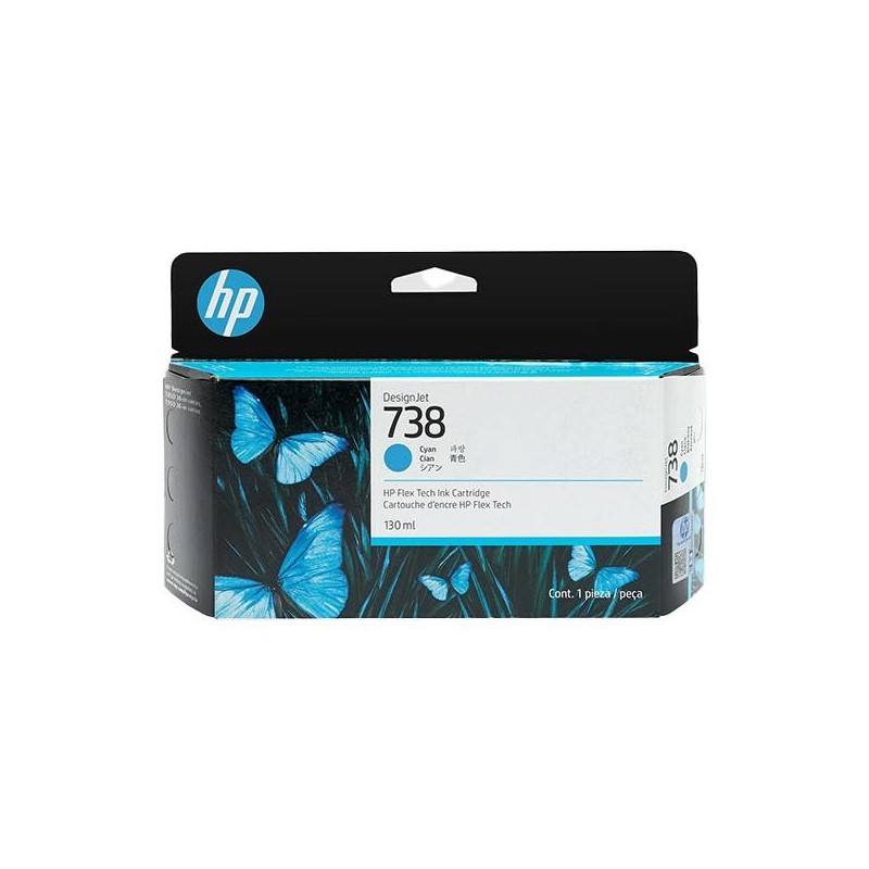 HP Tusz nr 738 498N5A Cyan 130ml 
