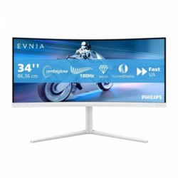 Monitor 34 cale 34M2C5501A Curved VA 180Hz HDMIx2 DP HAS Ambiglow