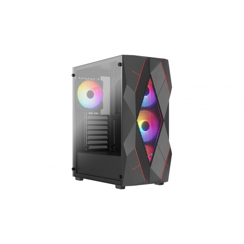 Obudowa Volcan Czarna Mid Tower RGB Obudowa Volcan Czarna Mid Tower RGB