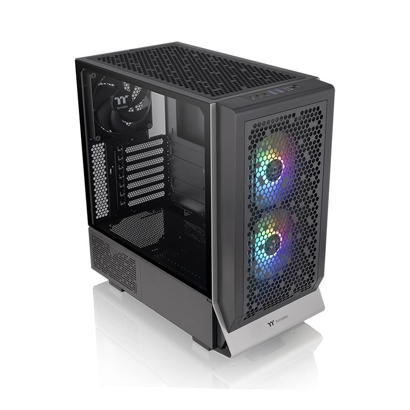 Obudowa Ceres 300 TG ARGBx2 Tempered Glass -Black 