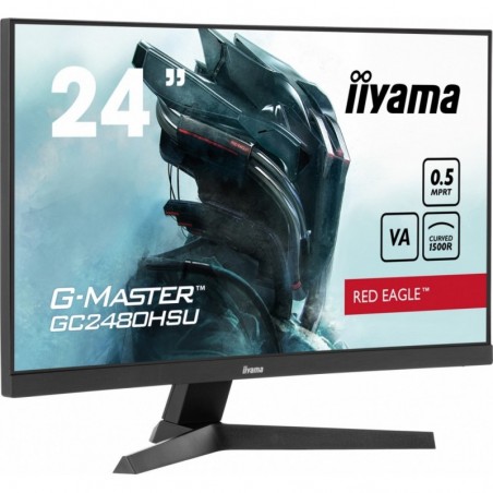 Monitor 24 cale GC2480HSU-B1,VA,180HZ,1500R,USBx2,0,5ms,300cd Monitor 24 cale GC2480HSU-B1,VA,180HZ,1500R,USBx2,0,5ms,300cd
