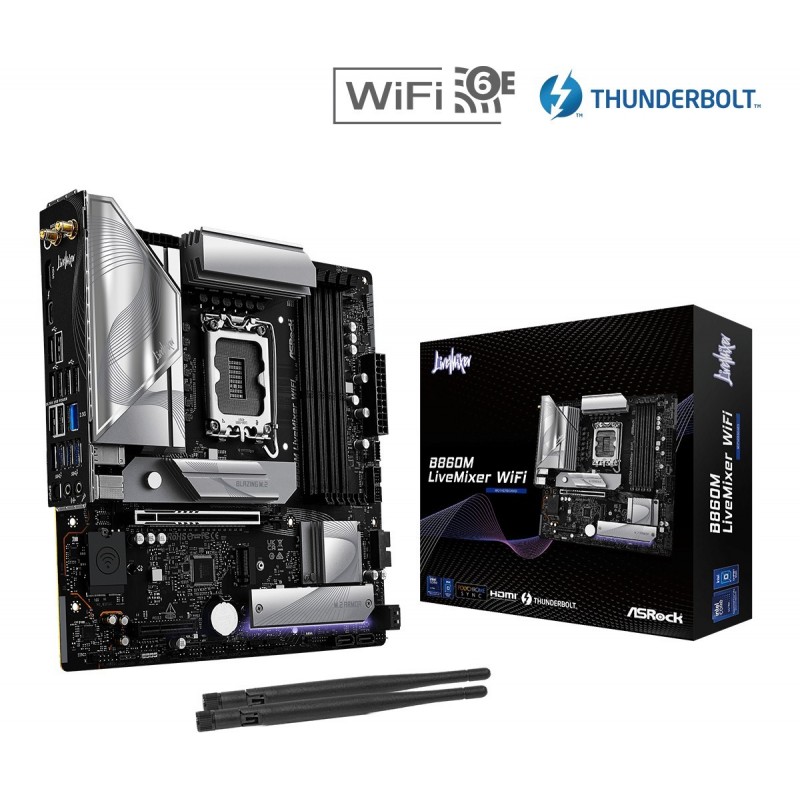 Płyta główna B860M LIVEMIXER WIFI s1 851 4DDR5 mATX 