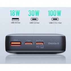 PB-Y43 Power Bank | 20000mAh | 65W | 3xUSB | PD 3.0 QC 3.0 LED PPS PB-Y43 Power Bank | 20000mAh | 65W | 3xUSB | PD 3.0 QC 3.0 LED PPS
