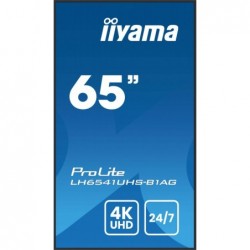 Monitor 65 cali LH6541UHS-B1AG VA,4K,24/7,LAN,USB,HDMI,500cd/m2, Haze(25%),2x10W,Pion/Poziom Monitor 65 cali LH6541UHS-B1AG VA,4K,24/7,LAN,USB,HDMI,500cd/m2, Haze(25%),2x10W,Pion/Poziom