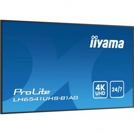 Monitor 65 cali LH6541UHS-B1AG VA,4K,24/7,LAN,USB,HDMI,500cd/m2, Haze(25%),2x10W,Pion/Poziom Monitor 65 cali LH6541UHS-B1AG VA,4K,24/7,LAN,USB,HDMI,500cd/m2, Haze(25%),2x10W,Pion/Poziom