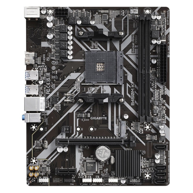 Płyta główna B450M K AM4 2DDR4 HDMI USB 3.2 M.2 uATX  Płyta główna B450M K AM4 2DDR4 HDMI USB 3.2 M.2 uATX