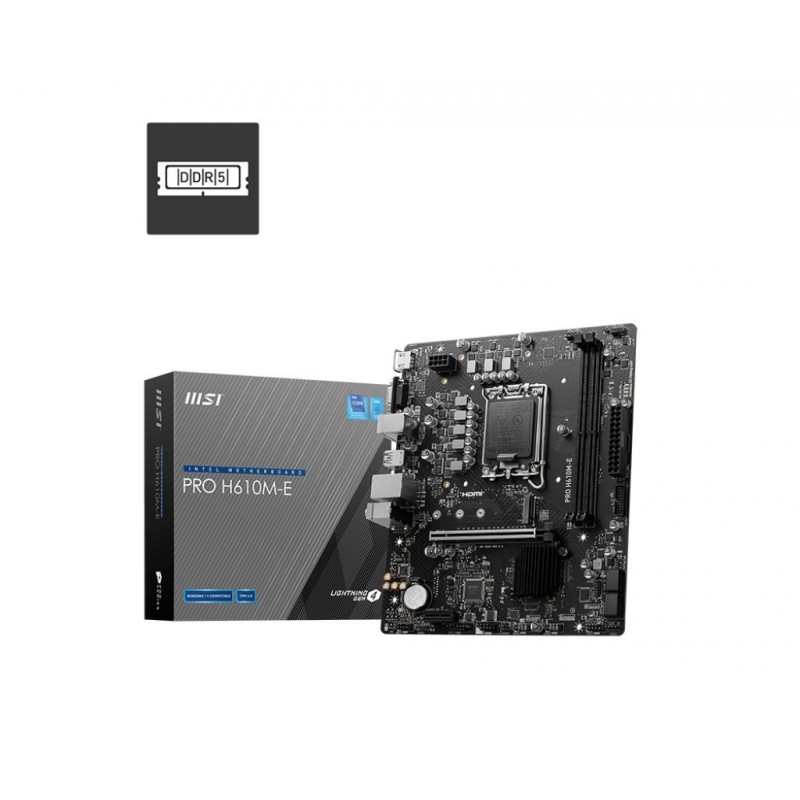 Płyta główna PRO H610M-E s1700 2DDR5 HDMI M.2 mATX 