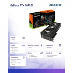 Karta graficzna GV-N407TGAMING OCV2-12G 12GB GDDR6X 192bit Karta graficzna GV-N407TGAMING OCV2-12G 12GB GDDR6X 192bit