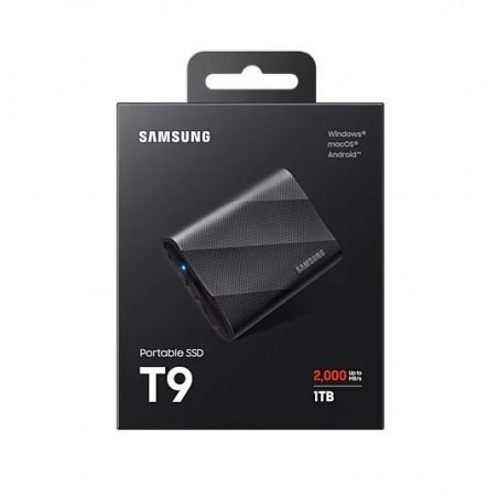 Dysk zewnętrzny SSD T9 1TB USB3.2 GEN.2 czarny Dysk zewnętrzny SSD T9 1TB USB3.2 GEN.2 czarny