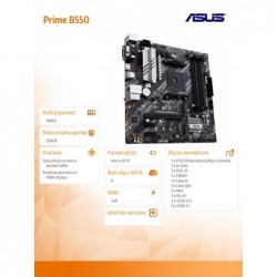 Płyta główna Prime B550M-A/CSM AM4 4DDR4 HDMI M.2 mATX 