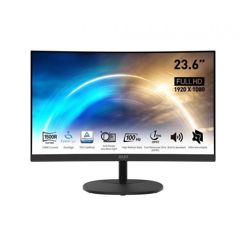 Monitor 23.6 cala PRO MP2412C LED/FHD/Curved/100Hz/czarny
