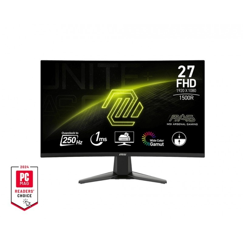 Monitor 27 cali MAG 27C6X LED/FHD/Curved/250Hz/czarny Monitor 27 cali MAG 27C6X LED/FHD/Curved/250Hz/czarny