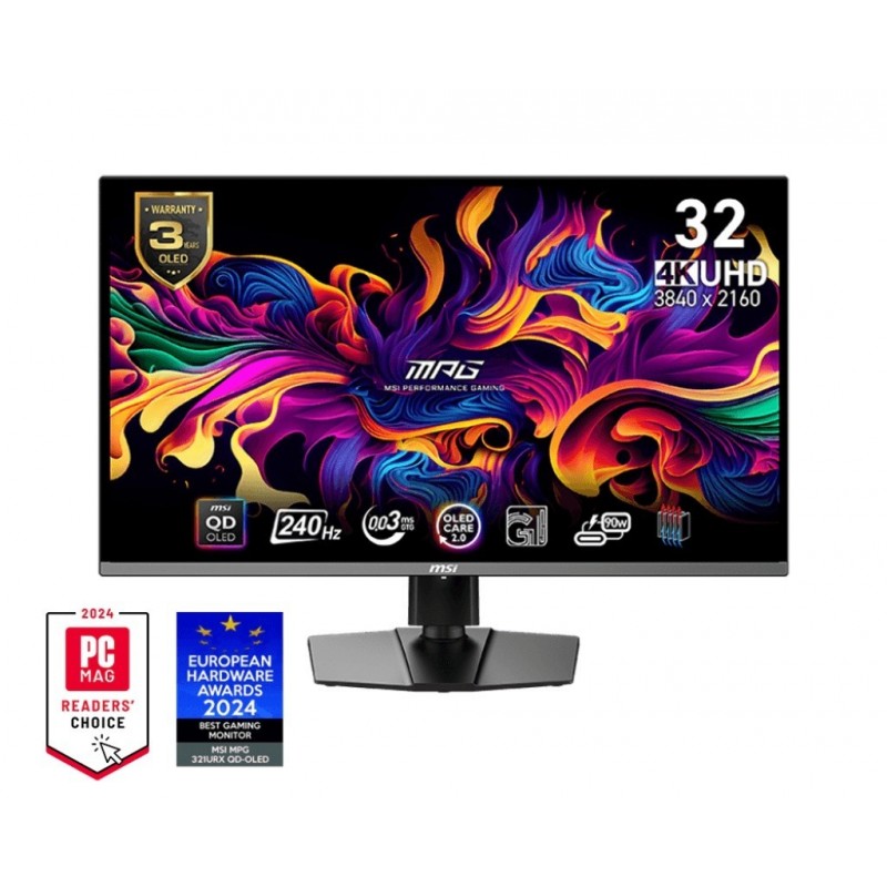 Monitor 31.5 cala MPG 321URX QD-OLED QD-OLED/LED/UHD/Flat/240Hz/czarny Monitor 31.5 cala MPG 321URX QD-OLED QD-OLED/LED/UHD/Flat/240Hz/czarny