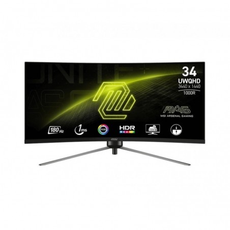 Monitor 34 cale MAG 345CQR LED/WQHD/Curved/180Hz/czarny Monitor 34 cale MAG 345CQR LED/WQHD/Curved/180Hz/czarny