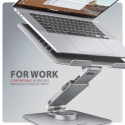 STND-LR Podstawa do laptopów aluminiowa 10-16" regulowane kąty nachylenia, obrót o 360 stopni STND-LR Podstawa do laptopów aluminiowa 10-16" regulowane kąty nachylenia, obrót o 360 stopni