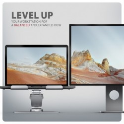 STND-LR Podstawa do laptopów aluminiowa 10-16" regulowane kąty nachylenia, obrót o 360 stopni STND-LR Podstawa do laptopów aluminiowa 10-16" regulowane kąty nachylenia, obrót o 360 stopni