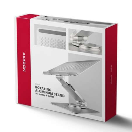 STND-LR Podstawa do laptopów aluminiowa 10-16" regulowane kąty nachylenia, obrót o 360 stopni STND-LR Podstawa do laptopów aluminiowa 10-16" regulowane kąty nachylenia, obrót o 360 stopni