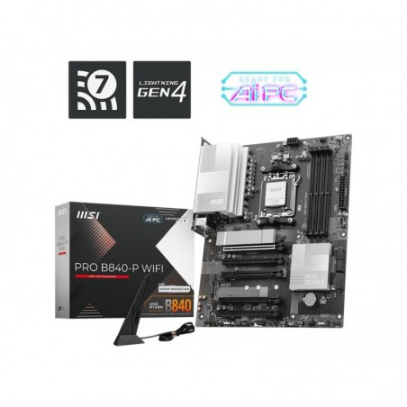 Płyta główna PRO B840-P WIFI AM5 4DD R5 ATX Płyta główna PRO B840-P WIFI AM5 4DD R5 ATX