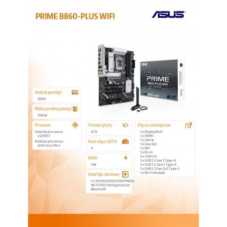 Płyta główna PRIME B860-PLUS WIFI Płyta główna PRIME B860-PLUS WIFI