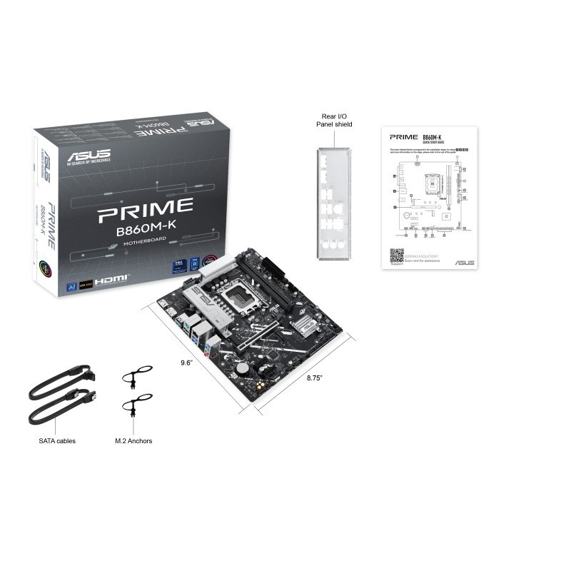 Płyta główna PRIME B860M-K s1851 XDDR5 USBC mATX  Płyta główna PRIME B860M-K s1851 XDDR5 USBC mATX